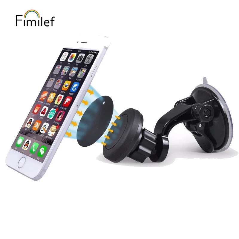 Universal Car Holder Windshield Strong Gel Pad Suction Cup mount Stand Holder GPS Magnetic Mobile Phone Holder For iPhone7 8 11