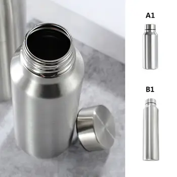 650ml/1000ml Stainless Steel Sport Water Bottle Single-layer Rugged Water Cup Camping Sports Gym Metal Flask Drinkware 2