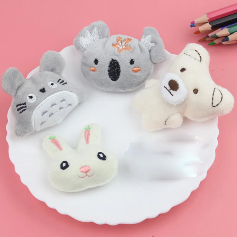 10 шт./лот DIY ручной работы милый мультфильм микс Стиль Мягкие патчи Аппликации для одежды Швейные принадлежности "сделай сам" украшение для волос
