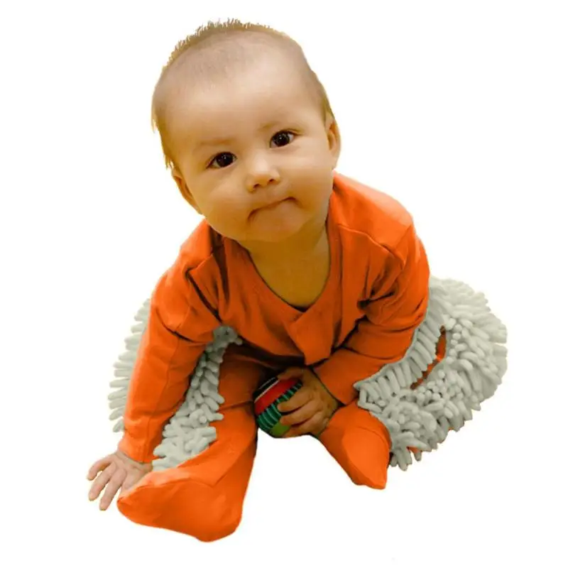 

Autumn Long Sleeve Romper Delicate Exquisite Soft Comfortable Feel Baby Kids Cotton O-neck Romper Splicing Mop Jumpsuit