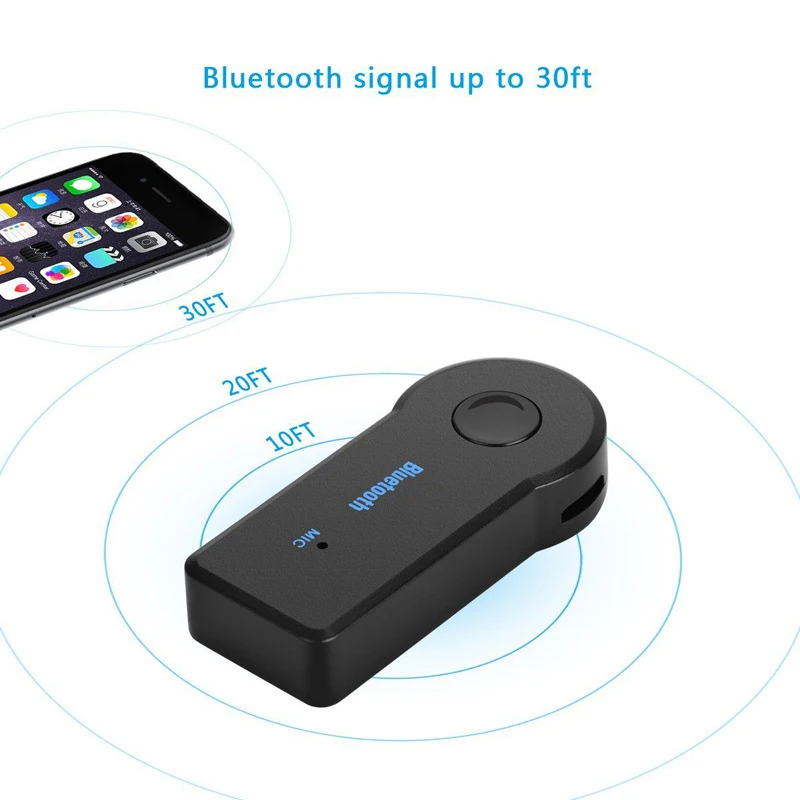 3,5 мм разъем Bluetooth приемник автомобильный беспроводной адаптер с громкой связью Bluetooth адаптер передатчик Авто музыкальный приемник