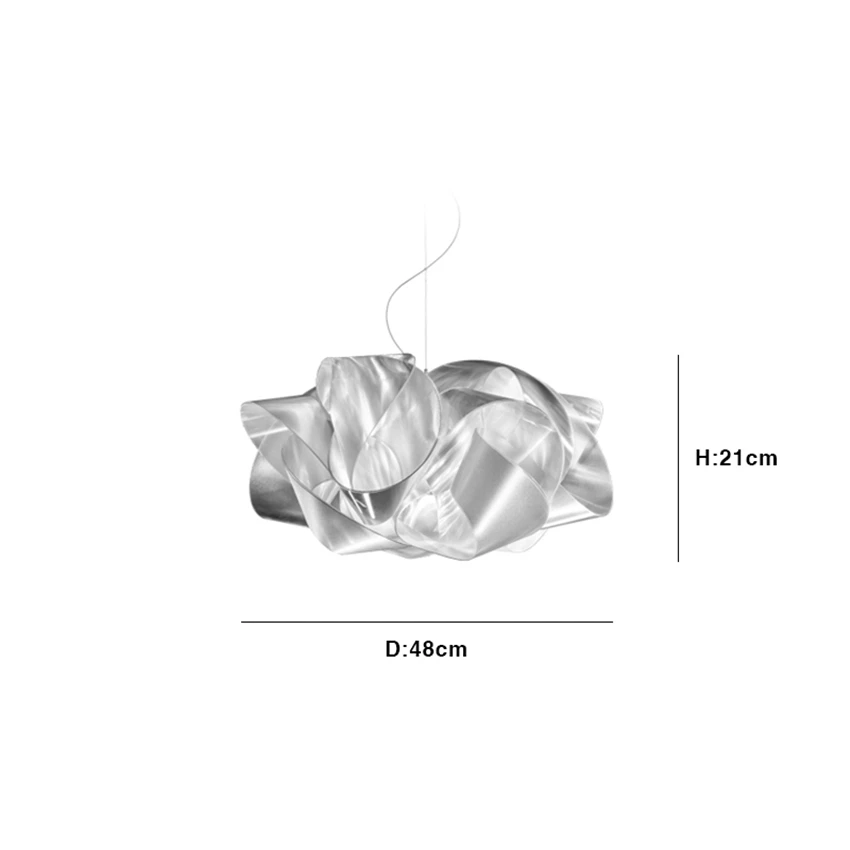 

Nordic Irregular Cloud Pendant Lamps Luxury Villa Hotel Bedroom Living Room Study Room Hanging Lamp Luster Unique Pendant Lights