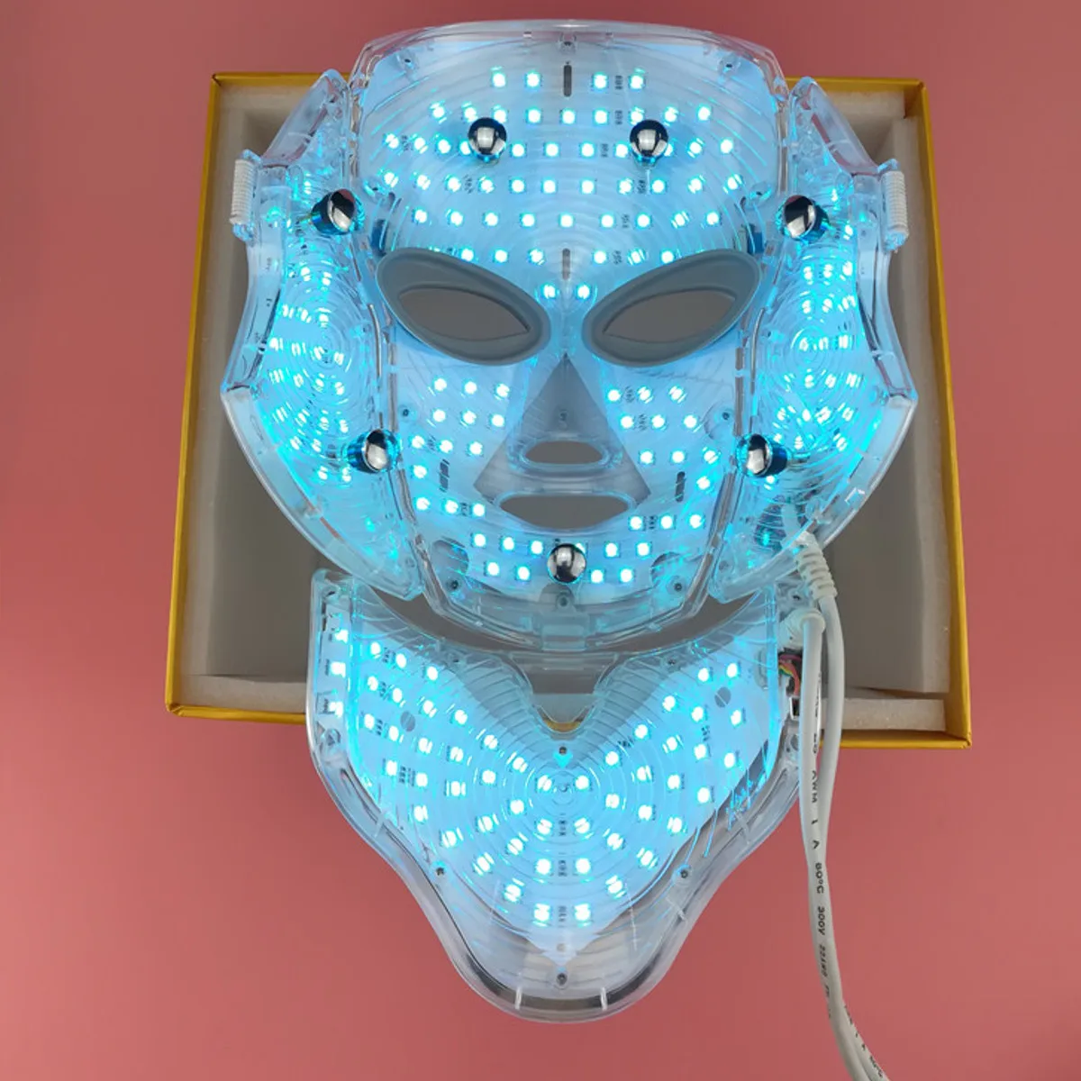 Новая светодиодная маска для лица Корейская 7 цветов фотонная терапия для лица Устройство для приготовления маски светотерапия акне светодиодная маска кожа ухаживающее косметологическое оборудование