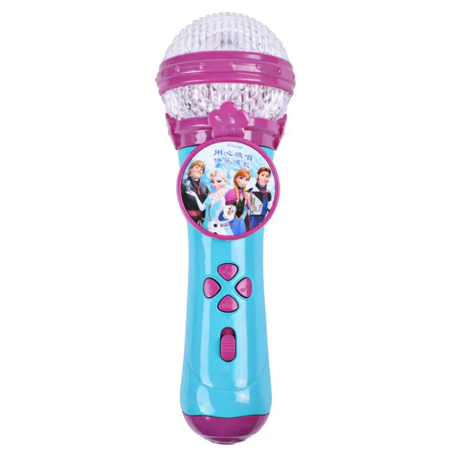 Genuine Disney Frozen 2 Children Singing Microphone Public Music Main Microphone Amplifier Baby K Song Girl Toy 5