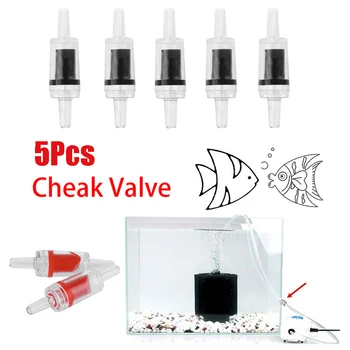 

5Pcs 2020 Aquarium Check Valve One Way Non-Return Air Pump Useful Durable Home Fish Tank Plastic Co2 System Air Pump DROPSHIP