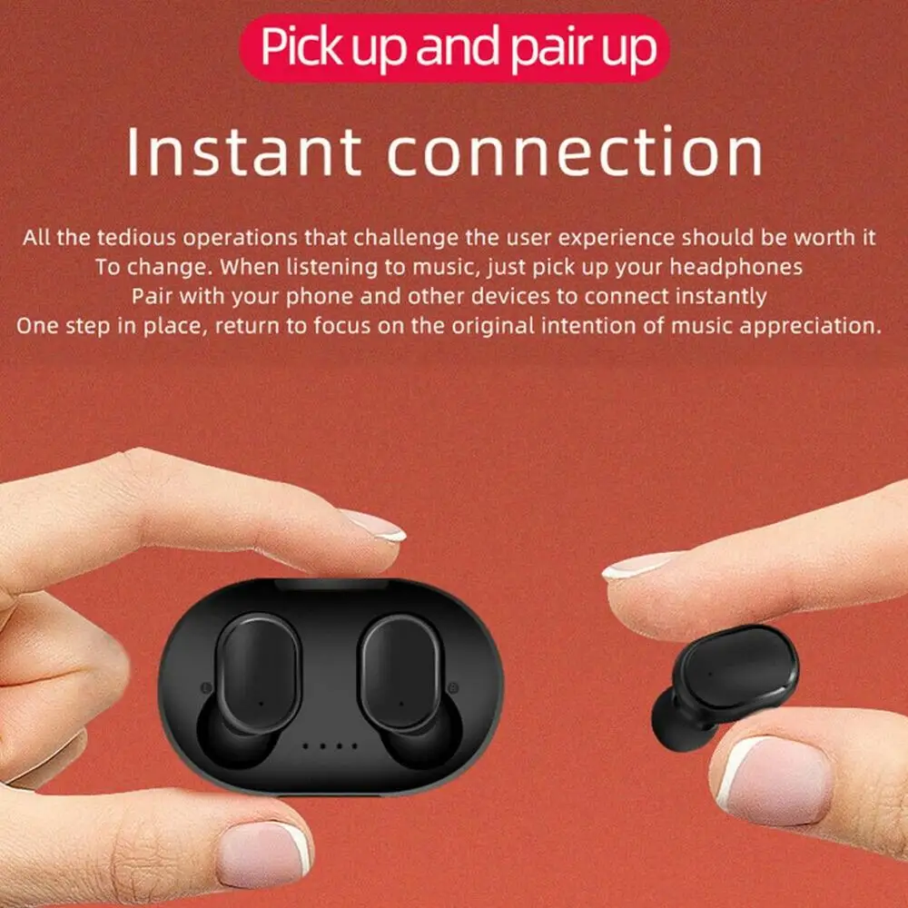 A6S TWS Mini Earbuds Bluetooth 5 0 Earphone For Xiaomi For Redmi Wireless 5 0 TWS Earphones with Microphone Handsfree For iPhone