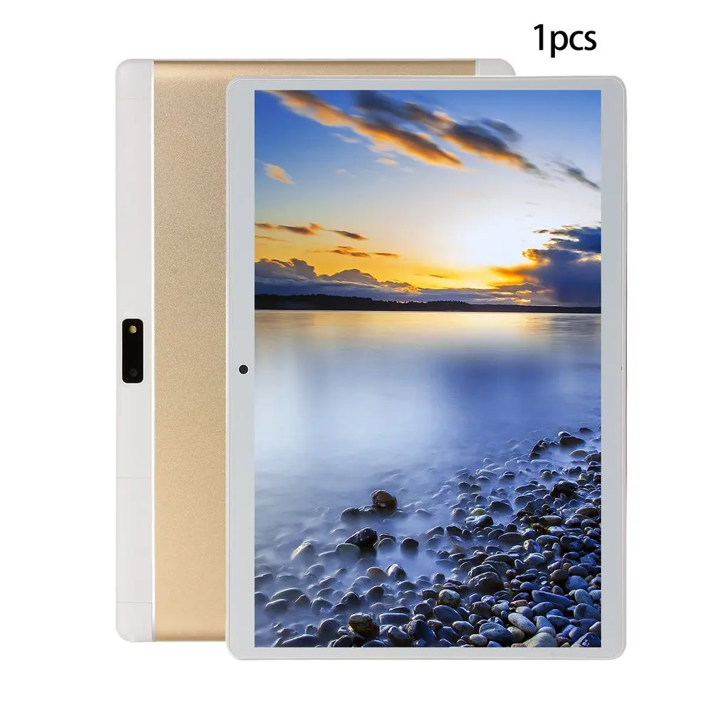 V10 классический планшет 10,1 дюймов HD большой экран Android 8,10 версия модный портативный планшет 6G+ 64G Золотой планшет с американской вилкой
