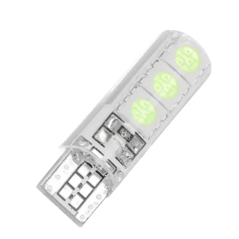 100 шт T10 194 W5W светодиодный Автомобильный свет 6SMD 5050 водонепроницаемый Клин свет авто небольшие лампочки светоизлучающие диодные багажная лампа