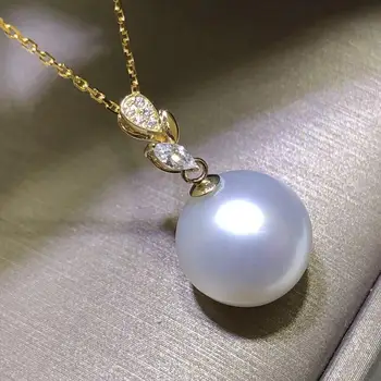 

Fine Jewelry Pendant Accessories 18k Gold Jewelry Real Gold Blank Pendant Base,No Pearl No Chain