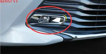 

BJMYCYY For Toyota Camry 8 8th XV70 2018 Car ABS Chrome Front Fog Light Frame Automobiles Decoration Lamp Covers Car Accessories