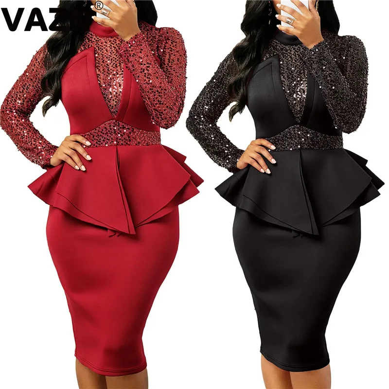 Новое поступление 2020 весеннее Сексуальное Женское Платье 3 цветов средней длины