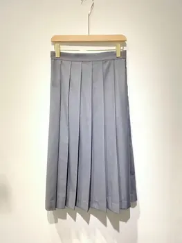 

2019 new ladies fashion sexy solid color pleated skirt 1231