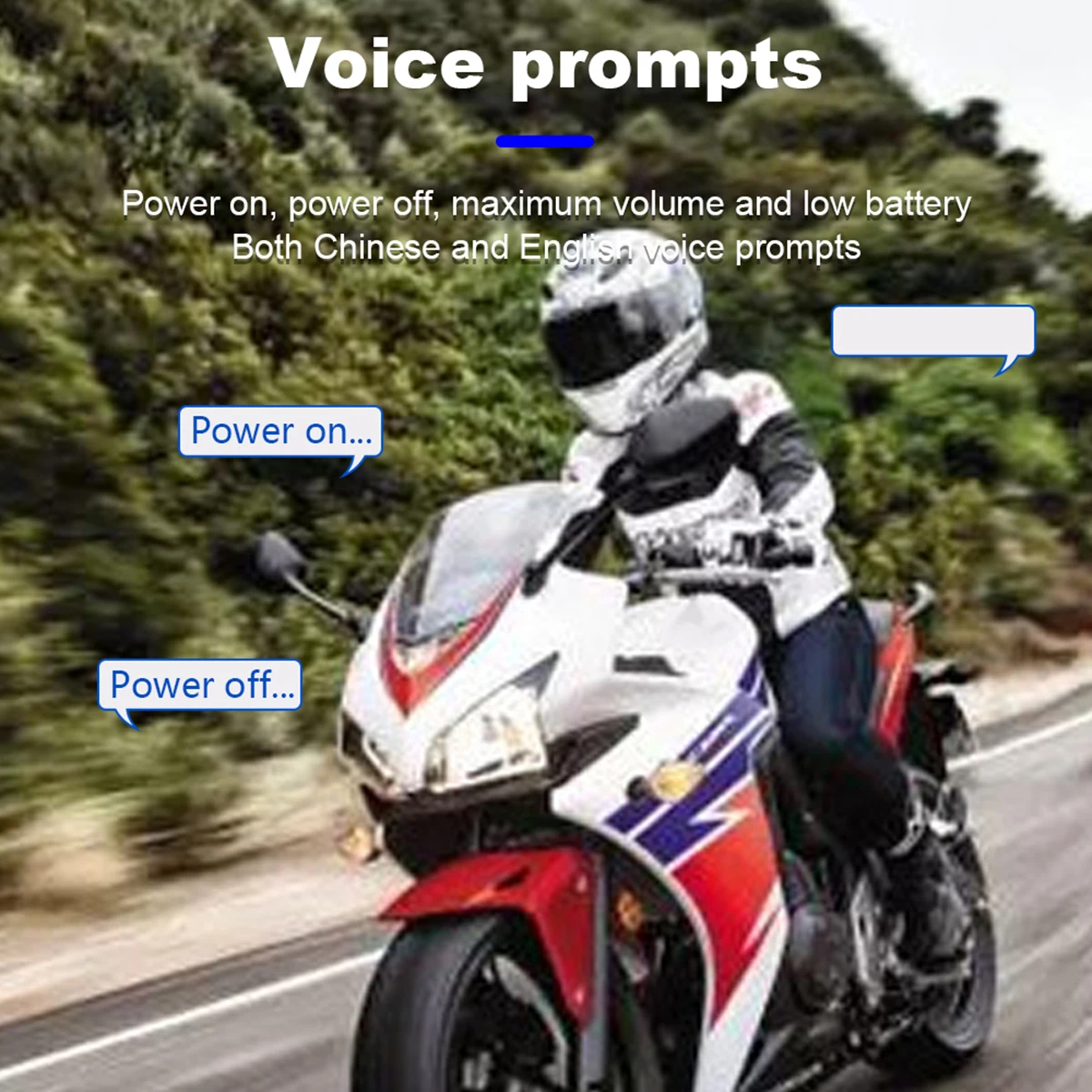 Wireless Motorcycle Helmet Headset Hands free Auto Answer Call Motorbike Headphone Talking Intercom Headphones w Mic