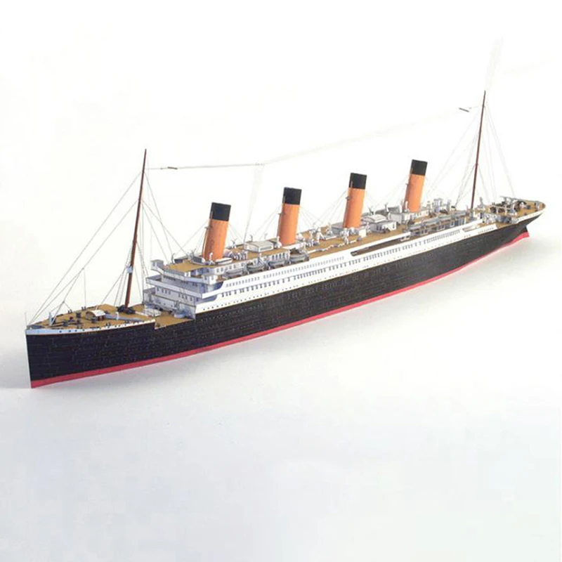 3D Paper Model DIY Titanic Ship Toys For Children 1 Pc 1:400