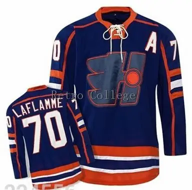 

Halifax Highlanders Goon #70 Xavier Laflamme Movie throwback Hockey Jersey Embroidery Stitched Customize any number and name