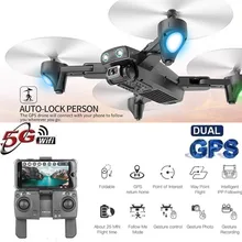 S167 Дрон 2,4G wifi FPV 1080P HD камера Дрон gps 120 широкоугольный складной Радиоуправляемый квадрокоптер вертолет селфи Дрон с камерой