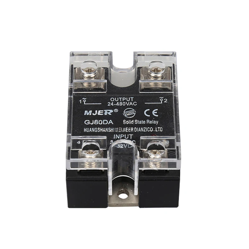 Однофазное твердотельное реле SSR80DA SSR 1PAHSE SSR80A GJ80DA SSR-80DA постоянного тока в