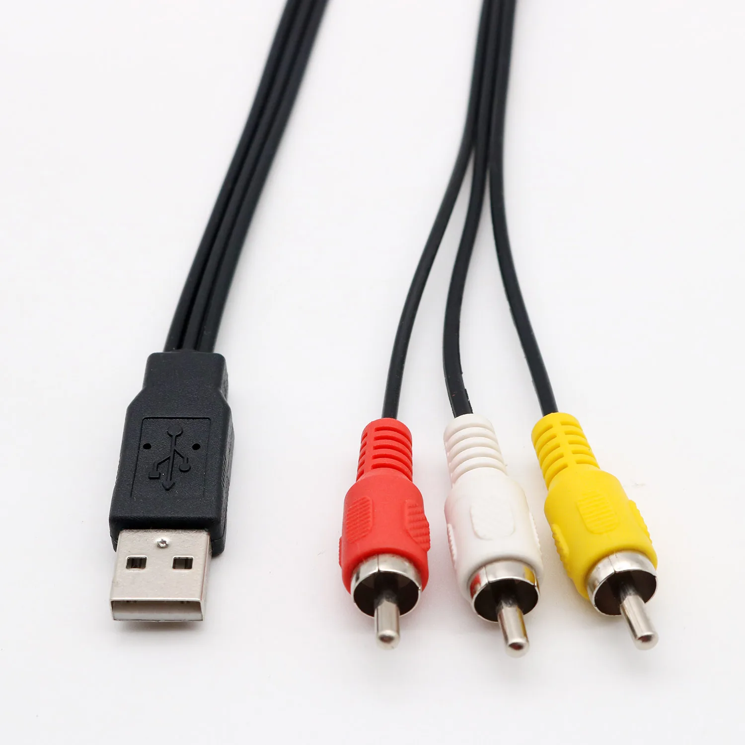 USB штекер к 3 RCA штекеру адаптер аудио преобразователь видео AV A/V кабель на