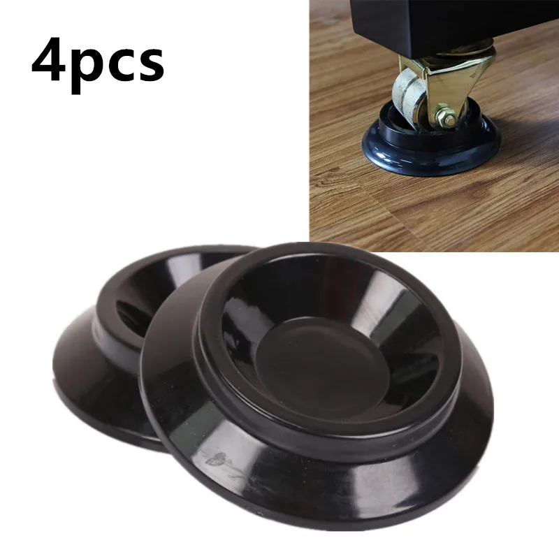 

4Pcs Black Antiskid Vertical Piano Caster Cups Mats Musical Instrument Parts and Accessories