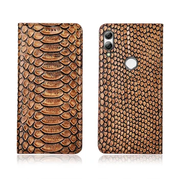 

Python pattern genuine leather flip cover card slot holder for Huawei Enjoy Max phone case funda coque for Huawei Enjoy Max case