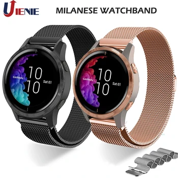 

Milanese Strap Watchband for Garmin Venu/GarminMove 3 &Luxe & Style /Vivoactive 3 Bracelet Band Replacement Wristband Correa
