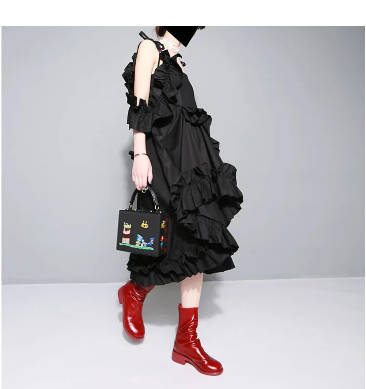 New Fashion Style Irregular Multi Layer Ruffles Sexy White Dress Fashion Nova Clothing