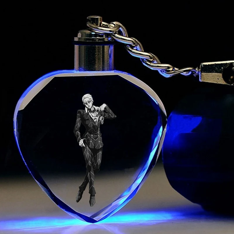 

Anime Jojo Bizarre Adventure Keychain Cosplay Prop Accessories Key Ring Jewelry Pendant