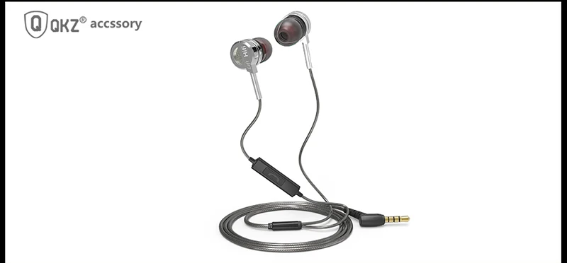 QKZ DM9 наушники Go Pro гарнитура микро кольцо наушники-вкладыши Высокое разрешение звук голоса fone de ouvido auriculares audifonos