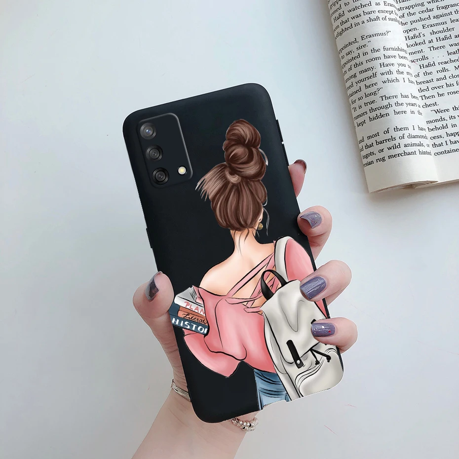 Cute Baby Girls Case For Oppo A74 Case OppoA74 CHP2219 Soft Silicone Phone Cases For Oppo A74 5G A 74 CPH2197 Back Cover Bumper cases for oppo back