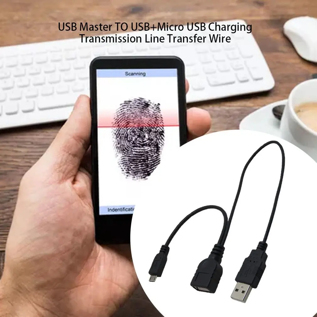 1 до 2 Многофункциональный ОТГ Micro USB хост Мощность Y сплиттер USB адаптер к Mirco 5 Pin Мужской Женский кабель