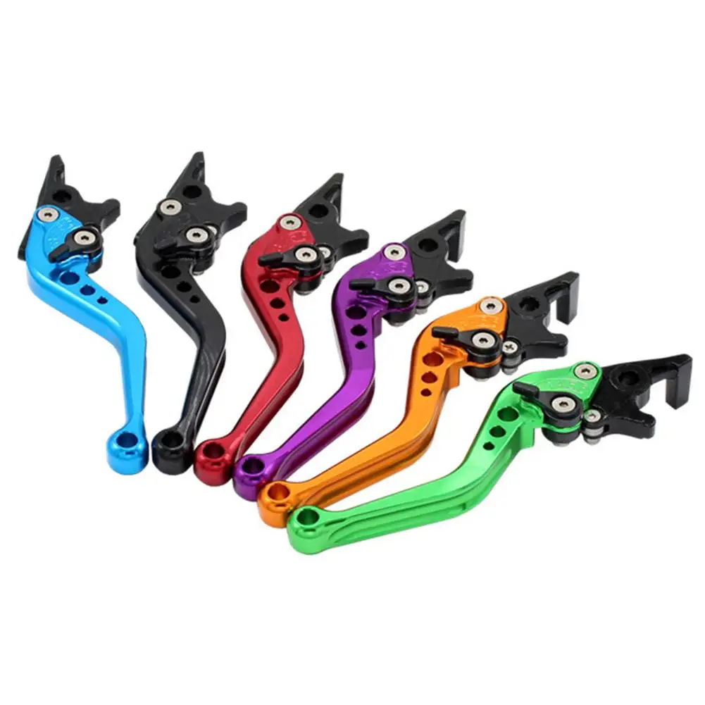 1 Pair Motorcycle Brake Lever CNC Metal Adjustable Handle Brake Lever Motorcycle Scooter Clutch Lever