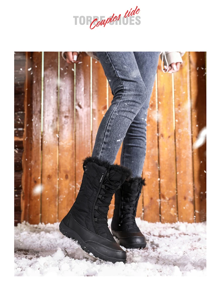 Winter Keep Warm Women Snow Boots Fashion Waterproof Women Shoes Comfortable Trend Hot Sale High Top Women Cotton Shoes