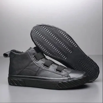 

Brand New Men Shoes Casual Leather Men Spring Autumn New Designer Fashion Loafers Slip-on Men Leisure Flat Shoes