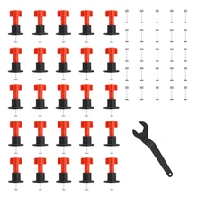 25pcs Mini Tile Leveling System Level Wedges Alignment Spacers for Leveler Locator Spacers Plier Flooring Wall Tile Carrelage