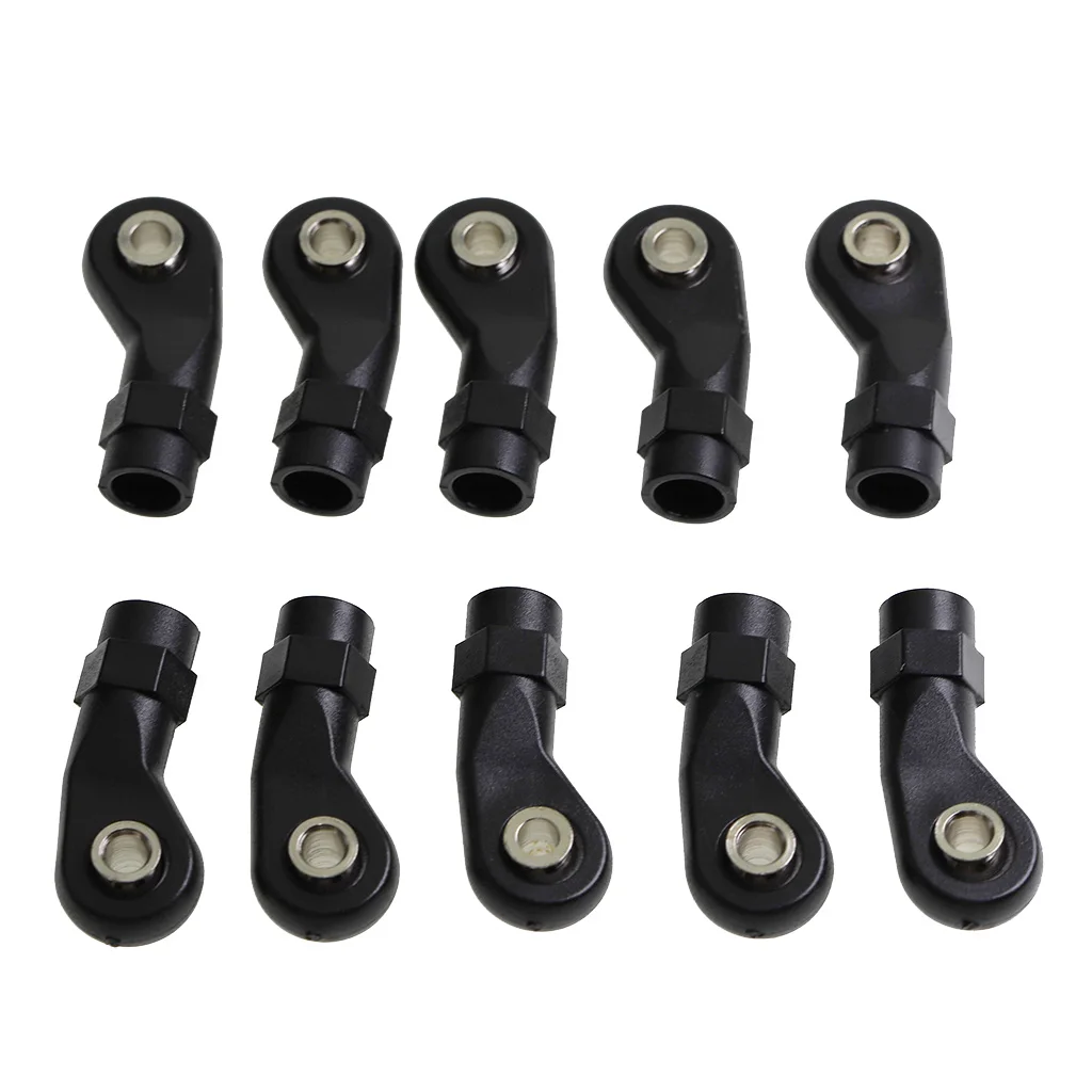 10x M4 Tie Push Link Rod End Joint Ball Head Holder for 1/8 1/10 RC Truck Buggy