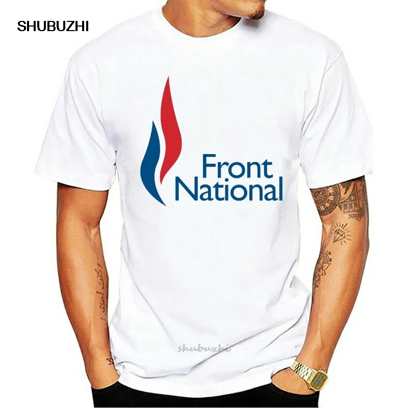 Футболка унисекс с надписью The Pen vote и Front national Marine | Мужская одежда