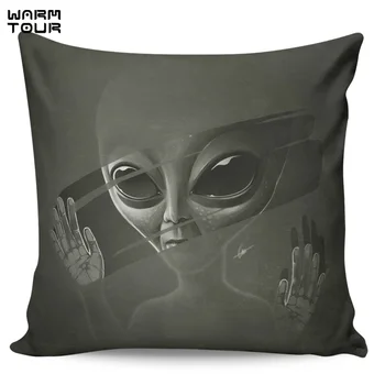 

Alien Pillow Covers Cases Pattern Cover Cushion Pillowcase Square Print