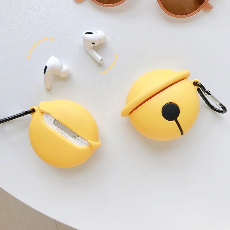 Для Airpods Pro 3D милый мультяшный Забавный чехол для Apple Airpods 3 Doraemon Bell Беспроводная Крышка для наушников