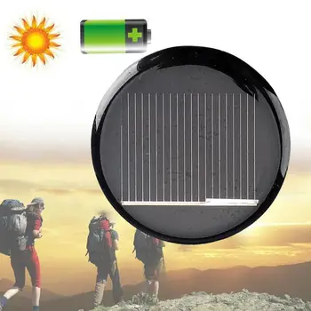 

2Pcs/set 45mm 5.5V 100mA DIY Mini Polycrystalline Silicon Solar Cell Module Round Circle Solar Panel Epoxy Plate