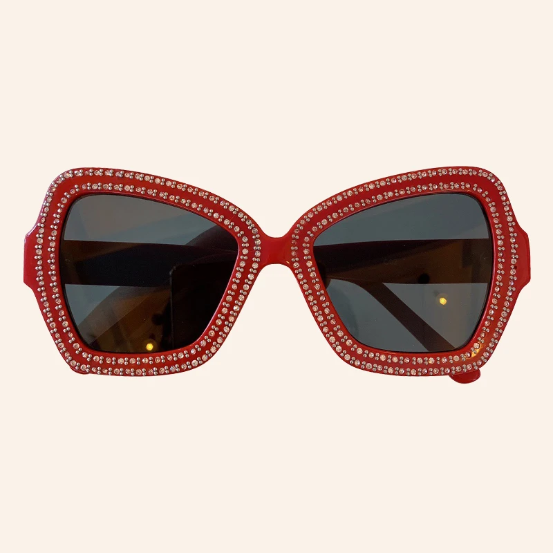 Брендовые женские солнцезащитные очки с алмазной оправой gafas de sol hombre, классические зеркальные очки, солнцезащитные очки UV400 - Цвет линз: No.4 sunglasses
