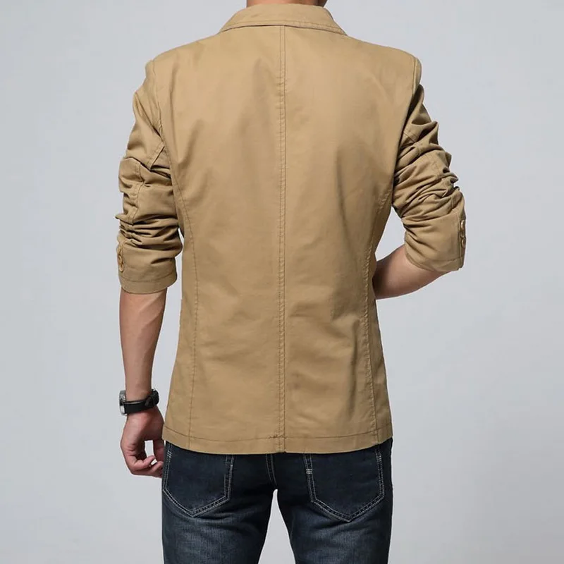 Мужской Блейзер Slim Fit Dj свадебное высококачественное винтажное Мужское пальто Британский Стильный деловой пиджак Повседневная хлопковая верхняя одежда