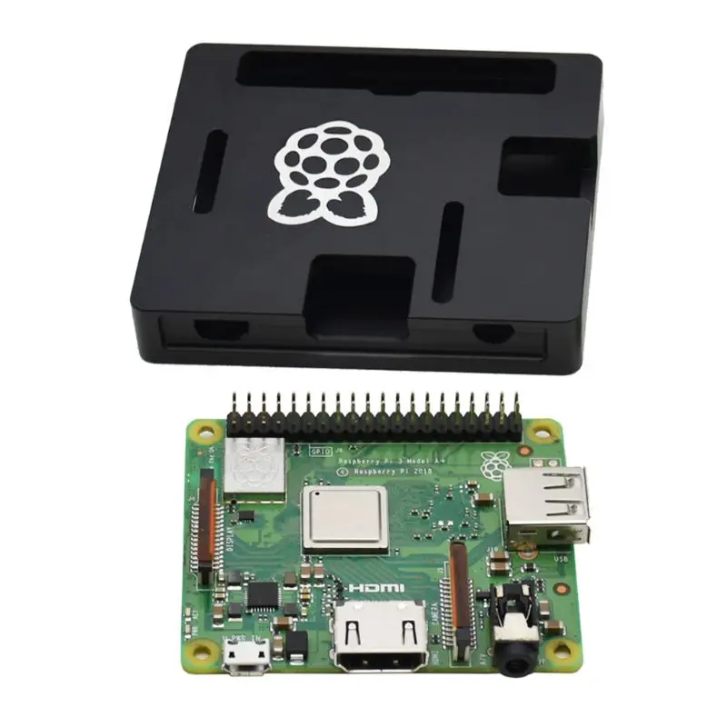 Ультратонкий алюминиевый охлаждающий чехол металлический корпус для Raspberry Pi Модель 3A/A