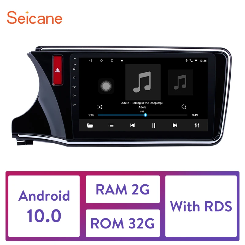 Seicane Android 10 0 9 дюймов 2Din Автомагнитола Стерео GPS навигация головное устройство