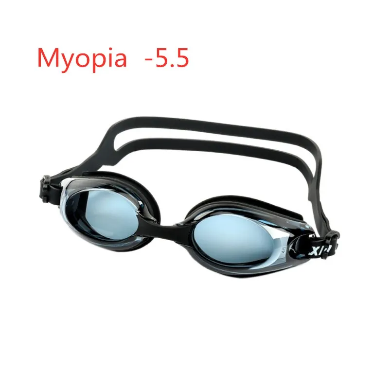 Myopia -5.5 Горячая Летняя черная Анти-туман с покрытием водная диоптрия плавательные очки маска для взрослых по рецепту оптическая близорукость плавательные очки - Цвет: Myopia -5.5