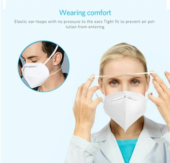 

20pcs KN95 Dust Masks N95 Respirator Air Filter Gas Mask Safety Protective kf94 ffp3 Face Mouth Mask Wholesale Dropshipping