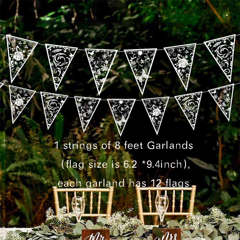 Rose Gold Triangle Garland for Celebrations and Decor