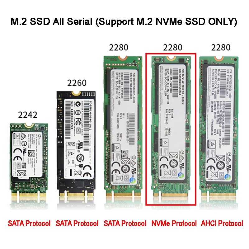 M.2 to PCI Express 1X Riser PCI-E to M.2 NVME Adapter PCI-E 3.0 X1 Convert Card M Key Connector Supports 2230 2242 2260 2280 SSD