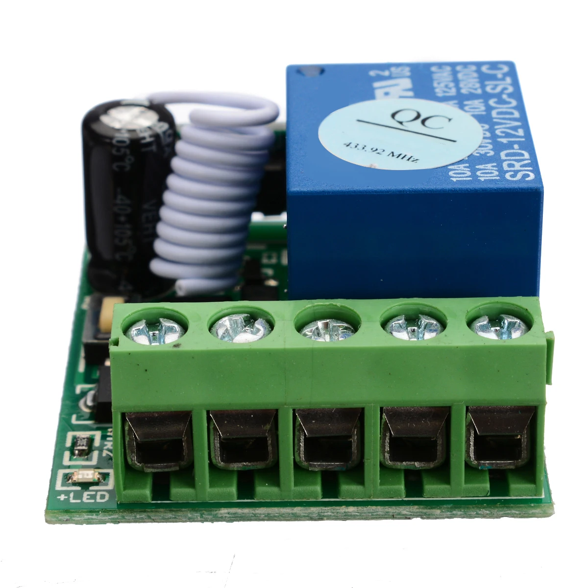 10A 1 канальный приемник беспроводное реле DC12V RF пульт дистанционного управления Переключатель DIY модуль для DIY интегральные схемы часть 433 МГц