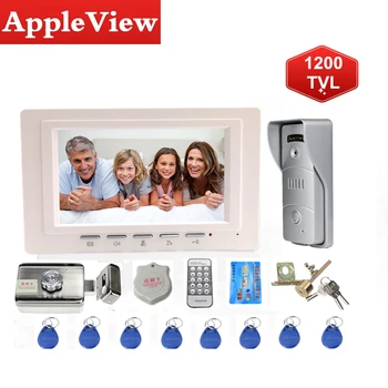 

Wired Video Door Phone with Lock video intercom for Apartment Home Electric Lock Access Control System 3A Power Control IP65