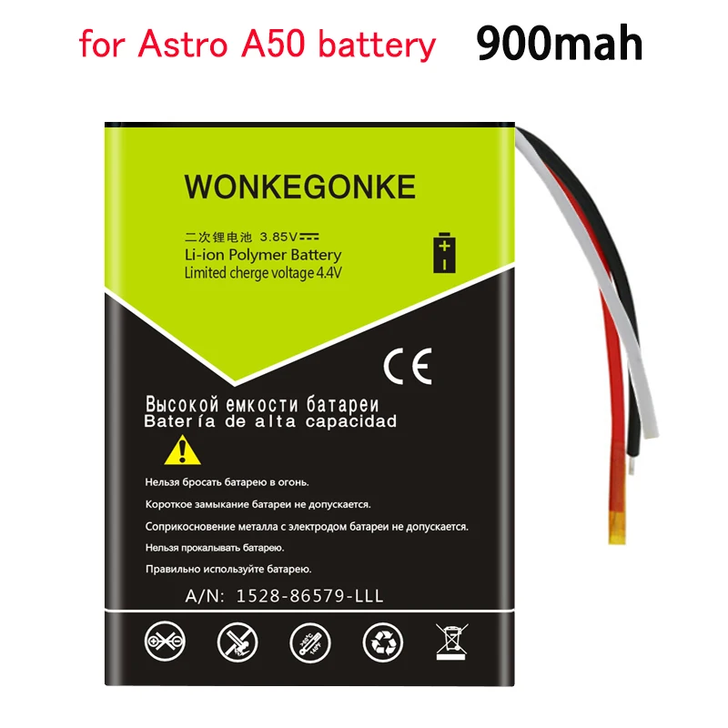Аккумулятор SRP603443 для аккумулятора Astro A50 900 мАч|Аккумуляторы мобильных телефонов|